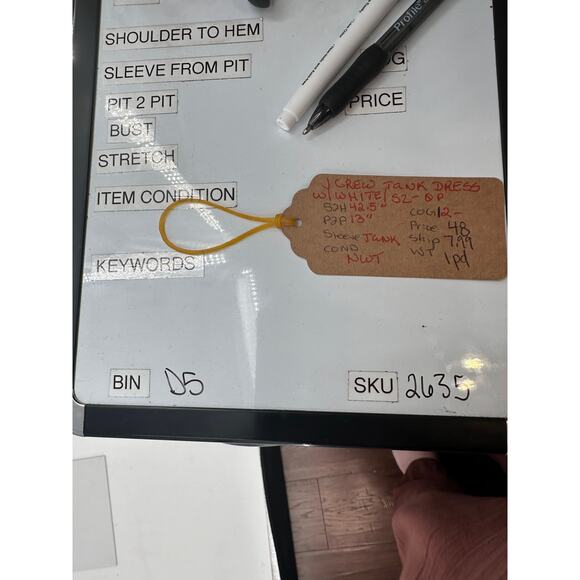 J.Crew Tank Dress W/White SZ OP Sleeveless Midi WMNS Ruffled Scoop Neck Layered - Picture 11 of 11